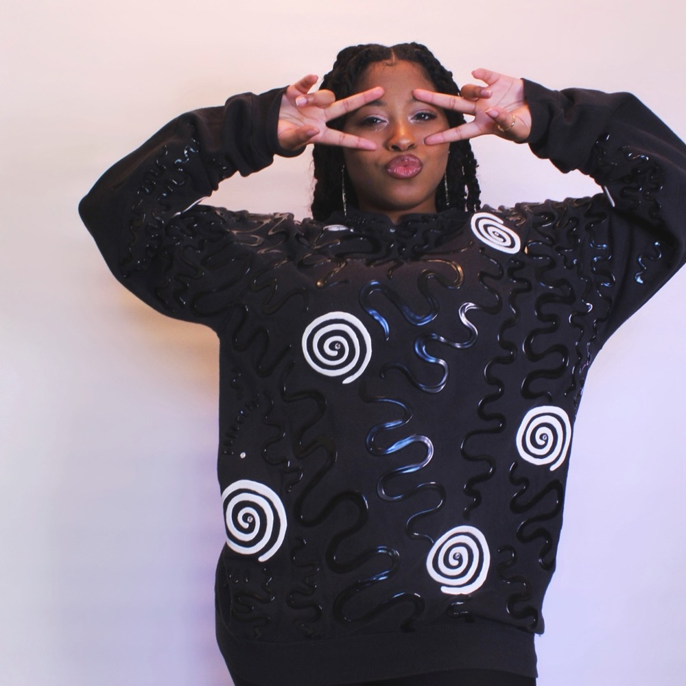 Vintage Hand-painted Funky Sweatshirt